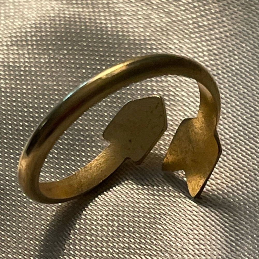 Vintage Solid Brass Open Arrow Adjustable Bypass … - image 4